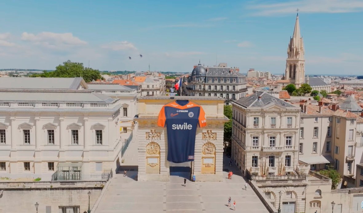 spacevisuals-fake-video-MHSC-nouveau-maillot-presentation-arc-de-triomphe-montpellier-50-ans-nike-swile